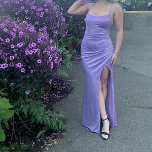 Elegant Lavender Evening Gown